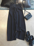 The Original Quality Closes Your Eyes!Black High-Waisted Cocococoded-Shaped Bananal Chic Broad-Legged Trousers Women Spring And Autumn