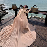 Seaside Holiday Dress Big Show Back Dress High Atmosphere To Take Pictures Goddess Wearing Sexy Fairy Suit Dress