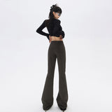 YC& Vintage Trumpet Trousers Slack Sleeves And Sweatpants Casual Winter & Regular