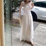 Lihua Floating Dream Cold Beauty God Exquisite Lace Tian Silk Embroidery Sling Skirt Dress Dress Woman