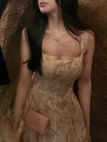 Peach Flowers Show Thin Waist Crumums Hanging Large Skirt Skirts Summer
