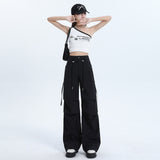 1607 Six-Color Summer New Fast-Drying Women's Trousers Tight Rope High Waist Wide Feet Tall Tall