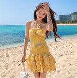 2026 French Hepburn Heavy Industry Embroidery Short Dress Renovated Slimming Breasts Side Wave Dress