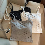 1053# Human Cotton Pure Sweet Hottie Sexy Bare Back To Thin Sling Vest Woman With Chest Pad Yoga Suit Hundred