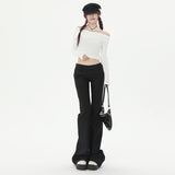 [B-AREA] Visual Manual| Delicate Temperament|Low-Waisted Trousers|Sister Tants Regular
