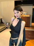 953# Early Autumn New Hottie Mesh Neck Ribbon Braid Repair Crucifix Drill Fixed With Chest Cushion
