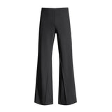 25 Years Of Autumn And Winter New Micro-Bombs Thin-Skinny Slightly Loose Flares Sports Trousers Women Black