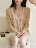 Saian Fragrant Breeze Haleece Two Small Fragrant Sweater Knitted Cardigan Two Sets Of Top Coat Women