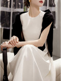 Light Dress Round-The-Cuffless White Moon Dress