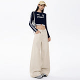 Broad-Legged Jeans Women 2026 Autumn New Loose Fall Feeling With Retro Drag Straight Trousers Women