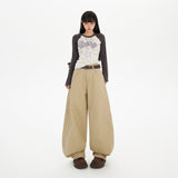 YC& Vintage High Waisted Camast Banana Trousers Broad Legs And Jeans Women & Long Pants