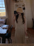 Beauty Is Beautiful_Shaped With Elegant Little Collar Striped Dress Temperament Holiday Dress Women's Summer