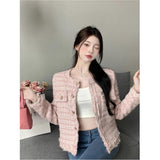 Small Fragrant Coat Woman 2026 Spring And Autumn New French Design Temperament Wear Long Sleeve Chic Short Top Woman
