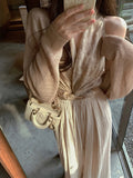 You Half-Summer Cardigan Tiansi Flax Hollow Weaving Method ~ Design Sense Of Small Group Long Sleeves Outside Shawl Shawl Shawl