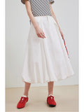 Elegant Half-Dressed Women 2025 Summer New Design Sense High-Rise Simple Thin Floral Skirt