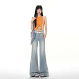 The Elastic Micro-Tlave Jeans Women In The Spring Of 2026 New Non-Legged Tug Trousers Summer Thin
