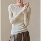 German Yangzi Yarn Spinning All Wool One-Word Crochet Crochet Blouse
