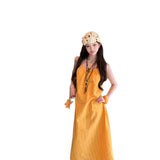 Thailand's Seaside Yunnan Tourism Bohemian Holiday Wearing Yellow Tuxi Atmosphere Sling Dress Woman