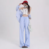 [HPA] Visual Manual | Walking Around | Thin Relaxed Striped Casual Pants Regular & Long