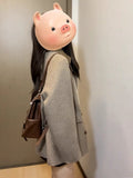 Temperament Casual Fashion Retro High-End Hair This Suit Coat Women Autumn And Winter Small And Long Loose Coat