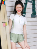 Wow New Split Sports Swimsuit Female Student Shading Belly Swimsuit Hot Spring Holiday Swimsuit Bolisi 2523