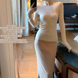 _ Imported Island Essence 18 Stitch All-In-One Machine Bare Silk Silk Cashmere T-Shirt Long Sleeves To Keep Warm And Comfortable Fashion