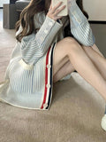Milk Fragrant Little Baby Fried Chicken Love ~ Heavy Industry Tight Knit Warm Knitting Big Shirt Coat Girl Spring