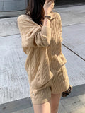 New Hong Kong Women's Weekend Climbing The Wind Slack Polo Extravagant Sheep Wool Heavy Industry Move Acupuncture Hangfang Set