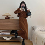 2025 Spring And Autumn New Fat MM Small Wicked Fashion Jacket Small Fragrant Style Skirt Trend Two Sets Of Women