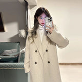 In The Autumn And Winter Of 2025, The Long-Term Knee-Lceeded Small Fragrant Wind Hair, The Coat Woman's Grade British Small Man And The Tide Of The Coat