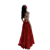 Sanya Seaside Photo Clothes Super Fairy Red Slings Beach Dress Thailand Wear Holiday Dress High Sense