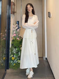 White Hanging Licks Women's Summer 2025 New Gentle And Style Temperament Wears A Seaside Vacation Dress