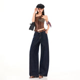 26Ss | 2026 Spring/Summer New Vintage Loose Lazy With Comfortable Knife Denim Pants