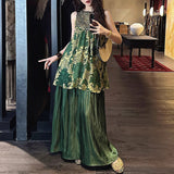 New Chinese Style Dress New Popular Pop Cutting Flowers This Year