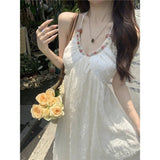 In The Escape Princess Dress Lo Yuehua God Summer New Pure Desire To Hang Back Hanging Neck Hanging Dress Women Tied With Long Skirt