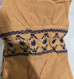 2025 National Style Holiday Dress Summer High-Waist Heavy Industry Embroidery Tang Su A Dress Dress Dress
