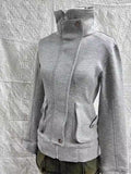 Vintage Gray Edit Lady Vintage Niche Design High-End Fashion Clad T-Win Winter New
