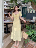 2025 No Fire New Large-Size Summer Vacation Lace Crumice Sweet Thin Gentle Dress Woman