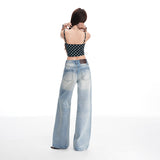 Hottie Radiant Cat Needs To Wash Mid-Waist Groaning Loose Denim Mowing Jeans Woman