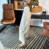 Pear Type Of Grace Pants ~! Shading Thin Nine-Point Scissors Jeans Women 2026 Autumn New Loose Broad Leggings