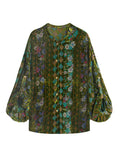 New Chinese Style Velvet Velvet T-Shirt Women's Coat Style Women's Clothing