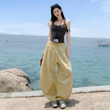 Casual Dopamine | Jazz Dance Stripes | Loose Broad Legs Casual Walking Trousers Women