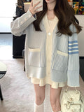 Milk Fragrant Little Baby Fried Chicken Love ~ Heavy Industry Tight Knit Warm Knitting Big Shirt Coat Girl Spring