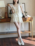 Mint South French Holiday Heavy Industry Lace Girl Fashion Set Summer