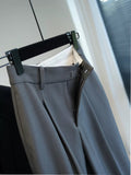 The Trousers Are Very Good! And Hanging And Trousers ~ Wide-Legged Trousers Women High-Waisted Vertical Suit Trousers Spring