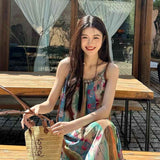 Seaside Vacation With A Joint Dress Women's Summer New French Retro Floral Temperament Casual Beach Dress