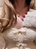 Pure White Ancient Sense Cotton Open Shirt Sling Set Outside Sunscreen Cardigan Women Thin White Top