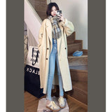 2026 Hepburn Wind Hair This Coat Autumn And Winter Korean Version Of The Loose Small Man This Coat Woman Long Plus Thicken Thick