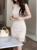 French Gentle Dresses Women's Spring Dresses With Short Dresses Without Sleeves