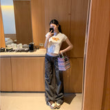 [Sya Article] 25SS Summer Sletch Essence Pure Cotton Low-Waist Pumping Rope Straight Sleet Trousers